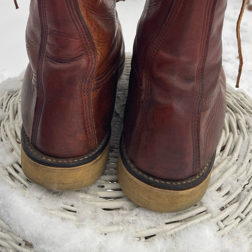 ❌SOLD❌ Vintage Red Wing Irish Setter Moc Toe Work Boots Combat Leather 60s 12 - Picture 9 of 15